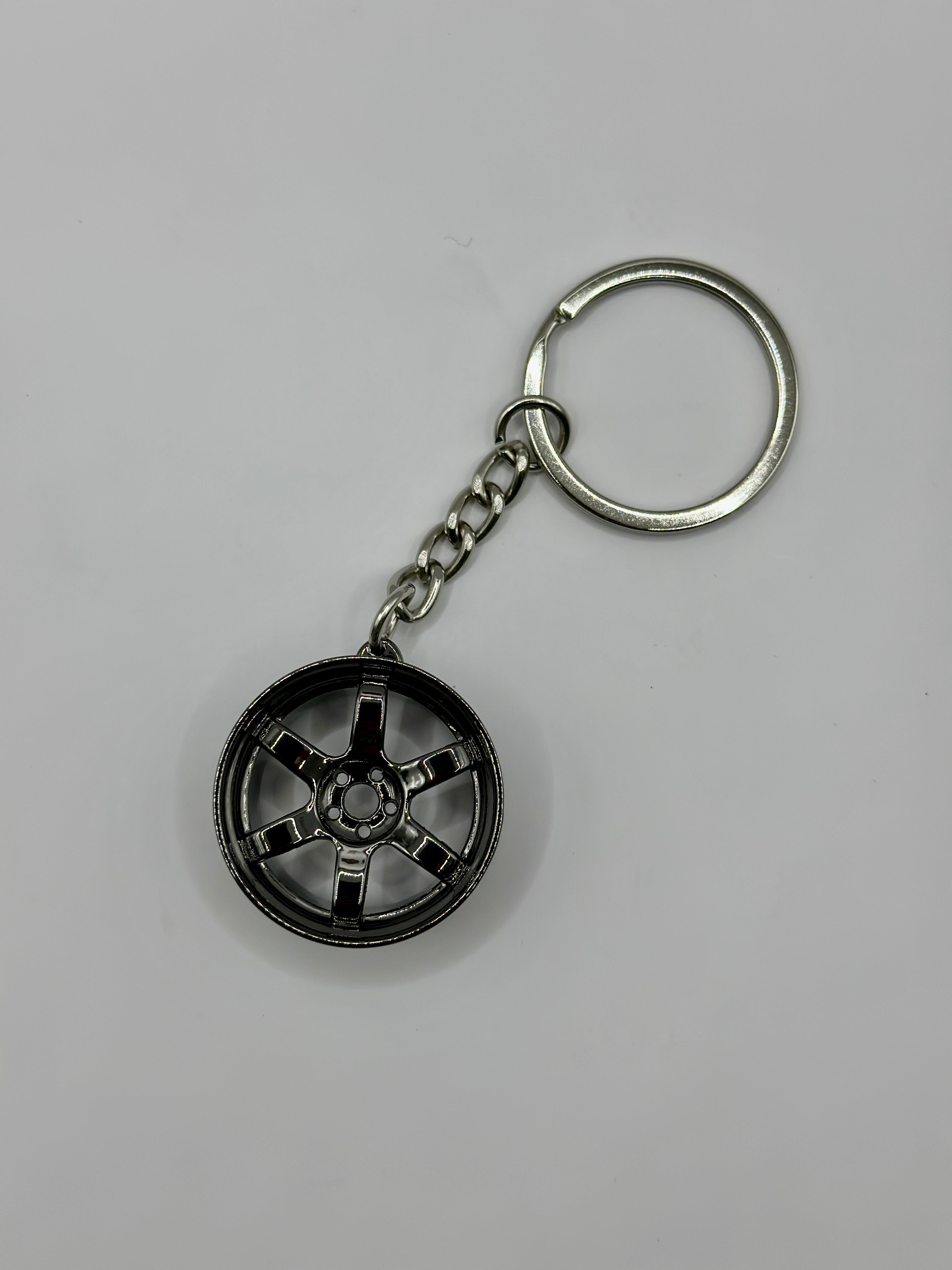 Wheel Key Ring Glossy Matt